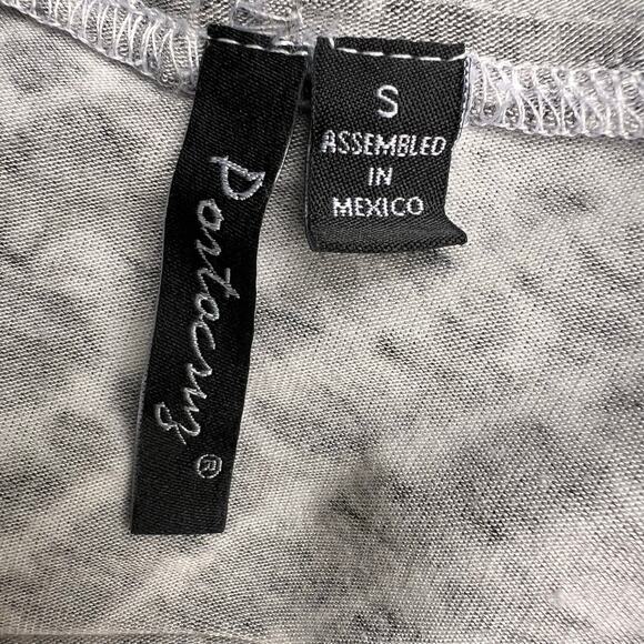 Porto Cruz Swimsuit Cover Up Small Black White Diamond Print Hooded Beach Shirt - Picture 6 of 10